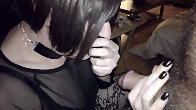 Sexy Mature Trans Sucks Like A Pro