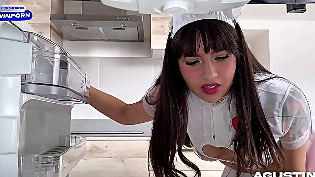 Slut Nurse Takes Care of Me while I Fuck Her Creamy Pussy Cumshot on Face
