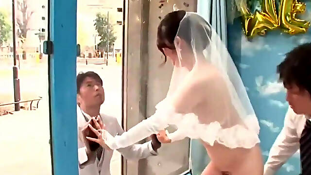 Japanese Wedding Day Fuck Public Glass Walls