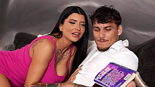 Victor Ray risky sex with big tits MILF Romi Rain in front of his hot wife