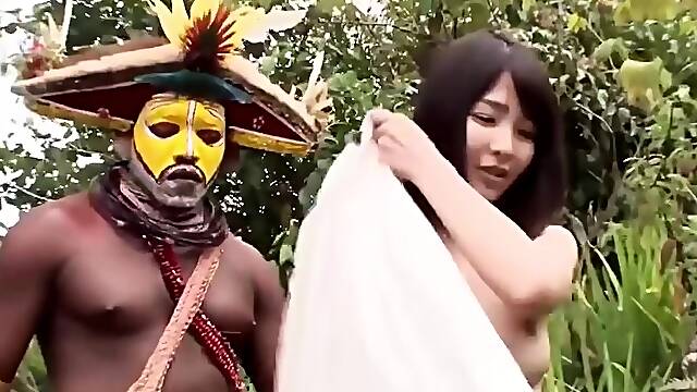 Cute City Girl Explore Wild Forest