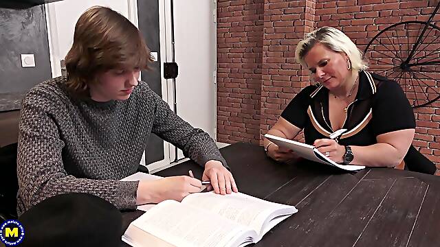 Morgane Sensualle moans while getting fucked hard in the kitchen