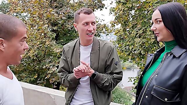 Lady Gang gets her anal filled in a wild MMF threesome with Matt Bird and Charlie Dean