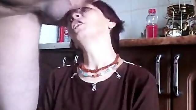 Mature Russian Amateur Gets a Facial