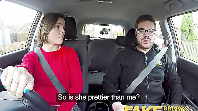 Fake Driving School Jealous learner wants hard fucking