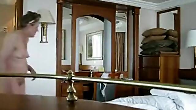 Hidden camera cauth a sexy grandma in her room after bath,!holy fuck!
