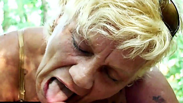 Mature Blonde’s Outdoor Escape