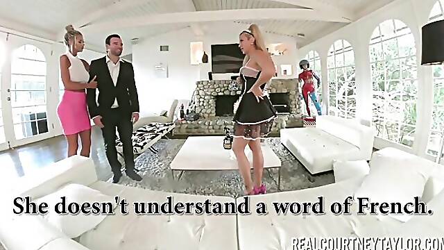 Courtney Taylor and Savana Styless fetish sex by Pornstar Platinum