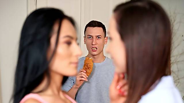 Kristy Black and Mindy are getting penetrated from behind