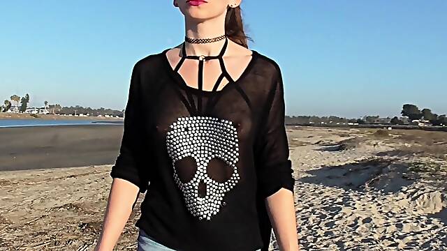 Amateur blondie solo anal masturbation