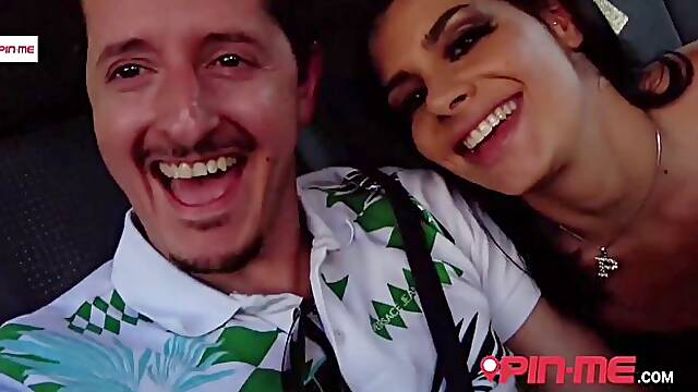 Gambling miss at public blowjob porn