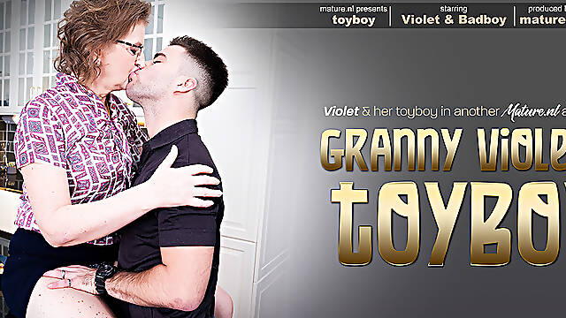 This Bad Boy Is Fucking Horny Shaved Granny Violet C. In Her Own House