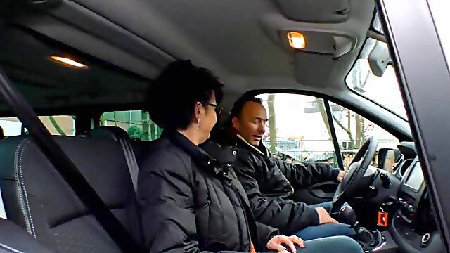 Milf fucking milf fingering in the car