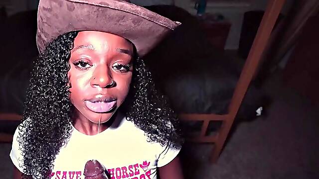 Black Ebony Hentai Cowgirl