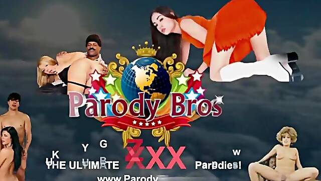 PARODY BROS - Multiracial Hook-Up With Chinese College Doll Intercourse Practice