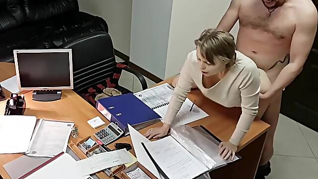 Hot Blonde Secretary Fucked By Boss In Office