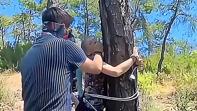 Naughty Turkish MILF gets facefucked in a mushroom hunt while not taking any risks