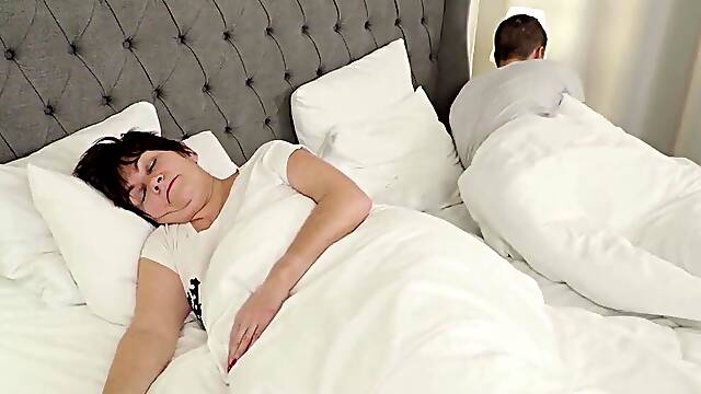 Submissive older gal is in love with that younger cock