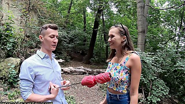 Stepsister Stacy Cruz Fucks Tour Guide In Front Of Stepbrother