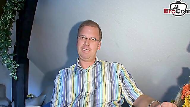 German horny mature granny make real sex date with stranger at casting