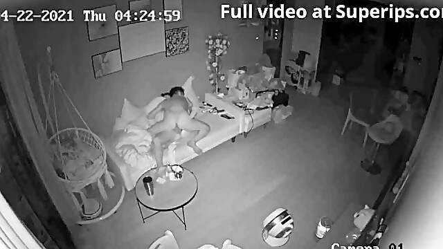 IPCAM – Rich Korean couple fucks on their couch