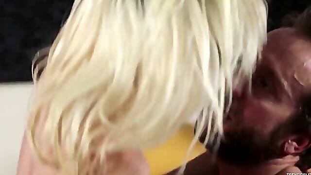 Aroused blonde babe got assfucked while cheating on her partner, and liked it a lot
