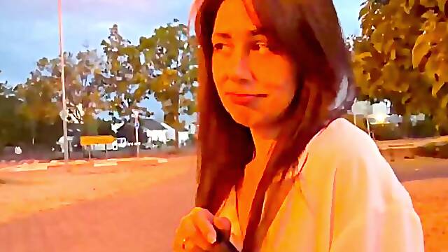Amateur brunette MILF with tattoo Julia gets fucked hard by her boss