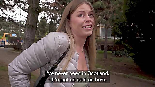 I offered to help the gorgeous blonde