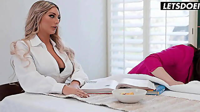 Seduced by the Teacher: Naughty Threesome