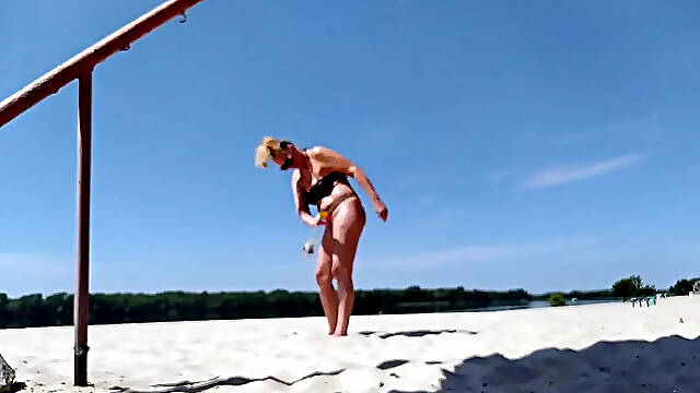 Walking to the Beach Through the Park