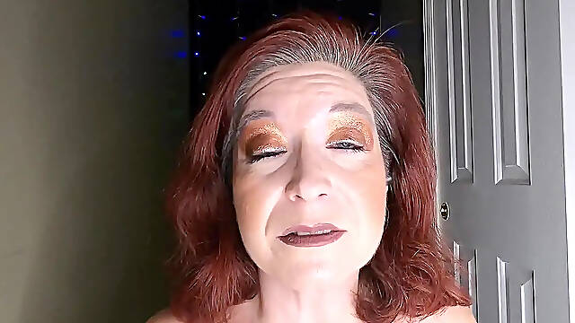 Pretty mature MILF humiliates pervert in femdom roleplay