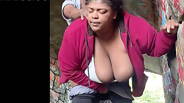 Hidden tunnel leads to big-titted MILF and black cock