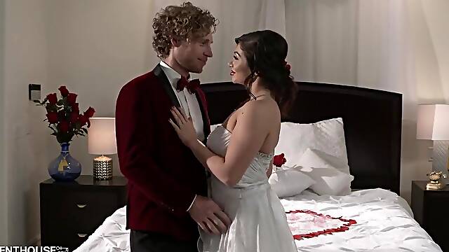 Sweet babe in red shoes with high heels, Lea Lexis got down and dirty with her lover