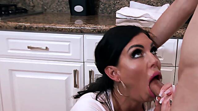 Young Ricky Spanish jerks off before ramming the wet pussy of big tits Melissa Lynn