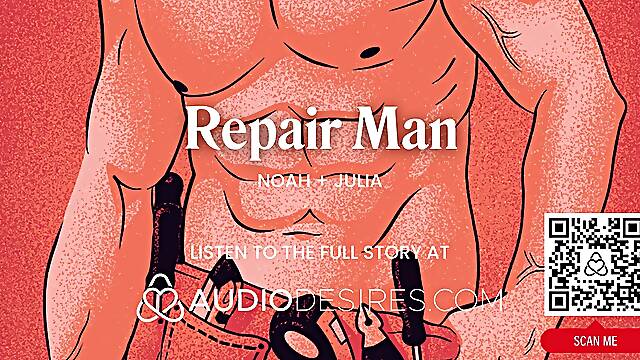 Seduce and bang repairman like a pro: ASMR roleplay with MILF and young repairman