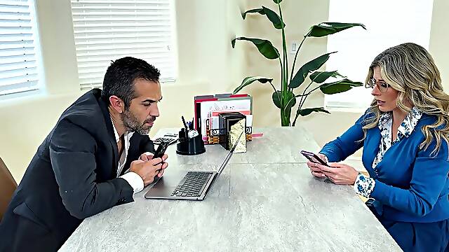 Cory Chase seduces Donnie Rock & Addison Vodka in a steamy MILF-filled reality threesome