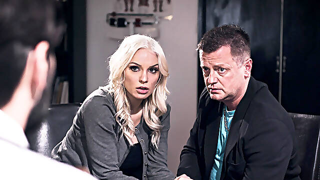 Doctor nail heavy-breasted mature in front of hubby