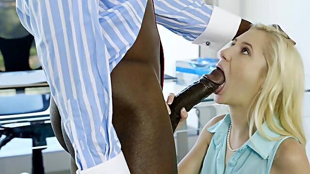 Odette Delacroix gets her pussy railed by a big black cock