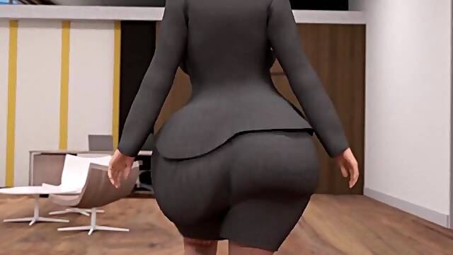 Pawg woman gets booty screwed in limo with her Boss