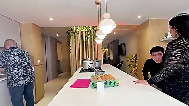 My raise is to screw my cuckold boss's Latin big beautiful woman mother I'd like to fuck wife with my large manager dong!