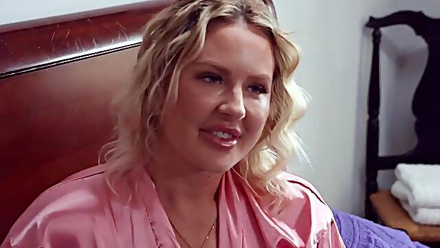 MyPervyFamily - Large Cocked Stepson Stretches Out Curvy mother I'd like to fuck - Jenna Starr