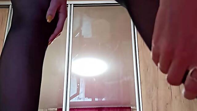 Cuckold licks his wife's gap