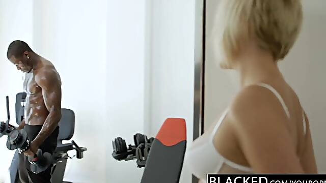 Blacked cheating golden-haired wife kate englands 1st bbc