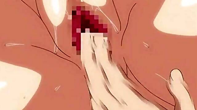 Anime stepmother kissed hard by stepson