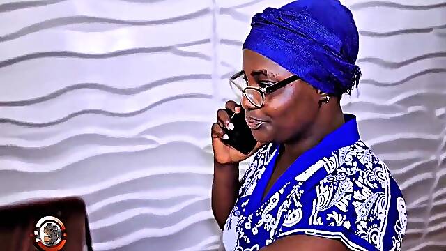 Large booty granny got served hard by 2 large dicks