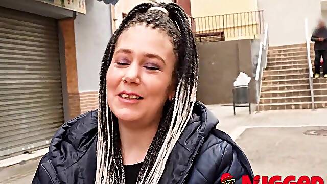 OLDER Chloe Laughable eats her 1ST EBONY SCHLONG. We fulfill dreams!