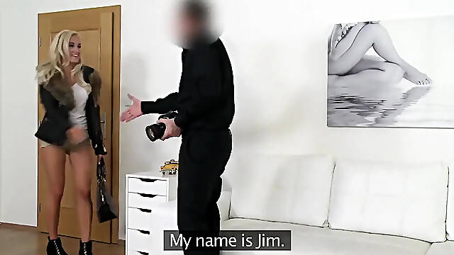 Fake Agent - Nasty Daisy Lee Hits a Fake Agent Casting W James, Sucks Dong, Gets Titty Screw & Doggy style POV Previous to Dirty C