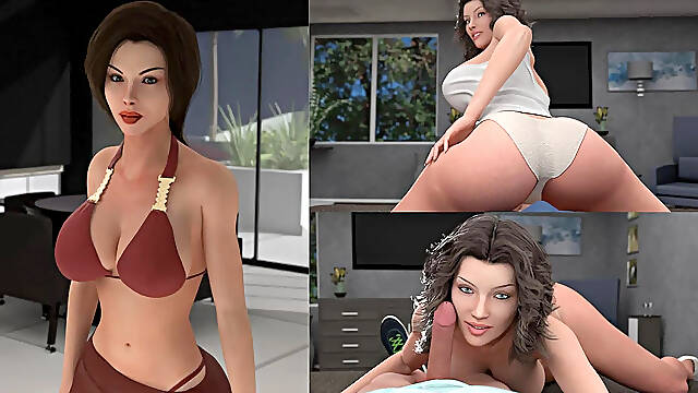 Away From Home - Full Story three - Life of a Lewd Male Who Went to Visit His Stepaunts Home with Stepmom