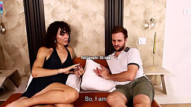 French Versatile Trans Beauty: 1st Time with a Dude with Hawt Pegging