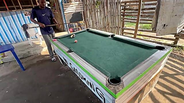 Recent year happiness with my boyfriends in a snooker board